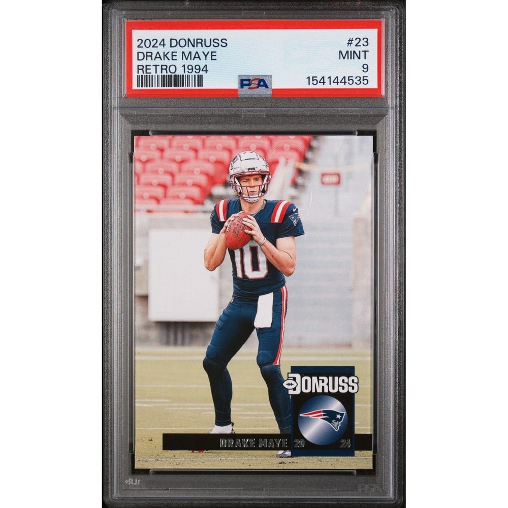 2024 PANINI DONRUSS RETRO 1994 #23 DRAKE MAYE RC PSA 9 MINT Rookie Patriots